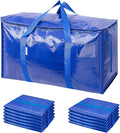 TICONN 12 Pack Extra Large Moving Bags with Zippers & Carrying Handles, Heavy-Duty Storage Tote Moving Boxes for Space Saving (12 PK, 30 Gallon)
