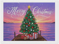 AIVKIEJK Diamond Painting Kits for Adults - Merry Christmas Coastal Winter Beach Painting DIY 5D Full Drill Diamond Dots Paintings with Diamonds Gem Art and Crafts Home Decor 12"x16"