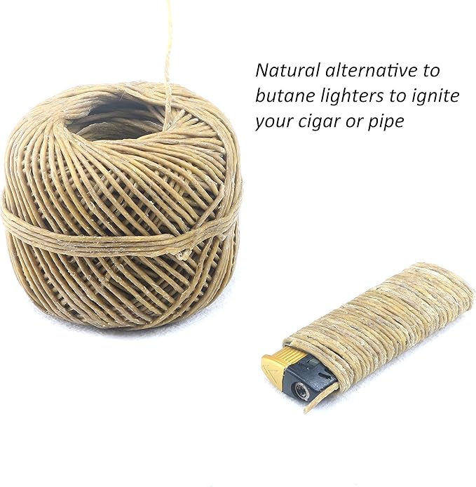 MILIVIXAY 100% Organic Thick Hemp Candle Wick with Natural Beeswax Coating, 200 FT Spool, Thick Size (2.0mm)+ Wick Sustainer Tabs (200PCS).