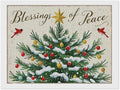 Diamond Painting Kits for Adults - Christmas Snowy Pine & Inspirational Blessings of Peace Painting DIY 5D Full Drill Diamond Dots Paintings with Diamonds Gem Art And Crafts Home Decor 12"x16"