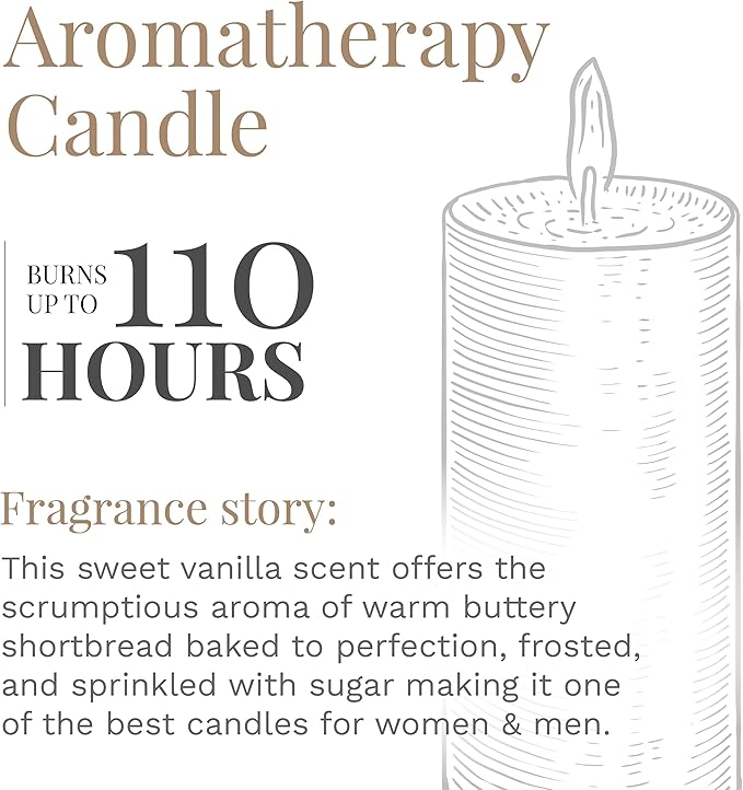 Candle-lite Scented Candles, Creamy Vanilla Swirl Fragrance, One 18 oz. Single-Wick Aromatherapy Candle with 110 Hours of Burn Time, Off-White Color