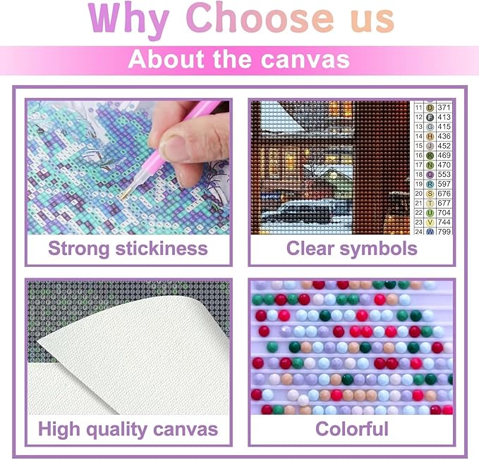 TMOLZ DIY Festive Candle Window Diamond Painting - 5D Scenery Craft Set for Adults, Luxe Wall Art Gift for Holiday Decor - 16x16 Inch