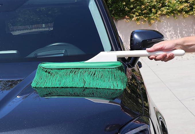California Car Duster Detailing Combo with Plastic Handle and Green Mop 62455
