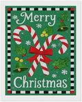 AIVKIEJK Diamond Painting Kits for Adults - Festive Merry Christmas Red Bow, Candy Cane & Bell Painting DIY 5D Full Drill Diamond Dots Paintings with Diamonds Gem Art and Crafts Home Decor 16"x20"