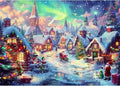 Skyboda Christmas Diamond Art Kits for Adults Beginners, Christmas Eve Diamond Painting Kits for Adults,5D Full Drill DIY Diamond Dot Gem Art Kit Wall Home Decor Arts Craft 12x16 inch（Santa Claus）