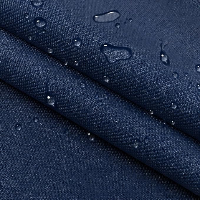 Waterproof Canvas Cloth Fabric by The Yard 60" W 600D Oxford Polyester Upholster Fabric Water Resistant Material for Outdoor Furniture Chair Cushion Cover DIY Sewing (1 Yard, Navy Blue)
