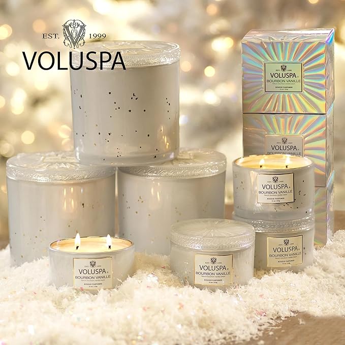 Voluspa Milk Rose, Macaron Candle, 1.8 Ounce, 15 Hour Burn Time, Coconut Wax for Clean Burning, Handcrafted in The USA