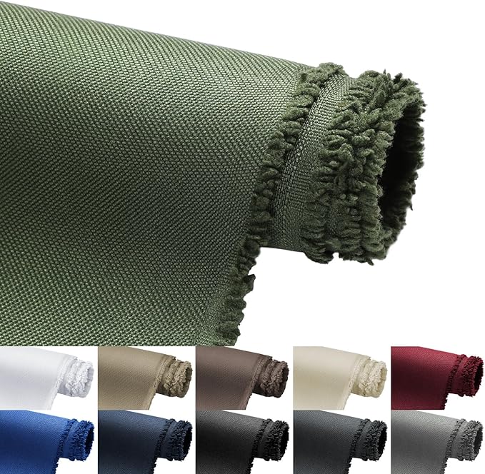 Waterproof Marine Canvas Fabric by The Yard 58" W 600D PVC Backing Water-Resistant Polyester Fabric Upholstery Material for Outdoor Indoor Marine Awning Tent Boat Furniture Cover, 1 Yard Army Green