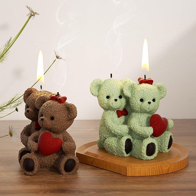 Bear Soap & Candle Mold - Animal & 3D Silicone Mold for Resin Casting & Home Decor