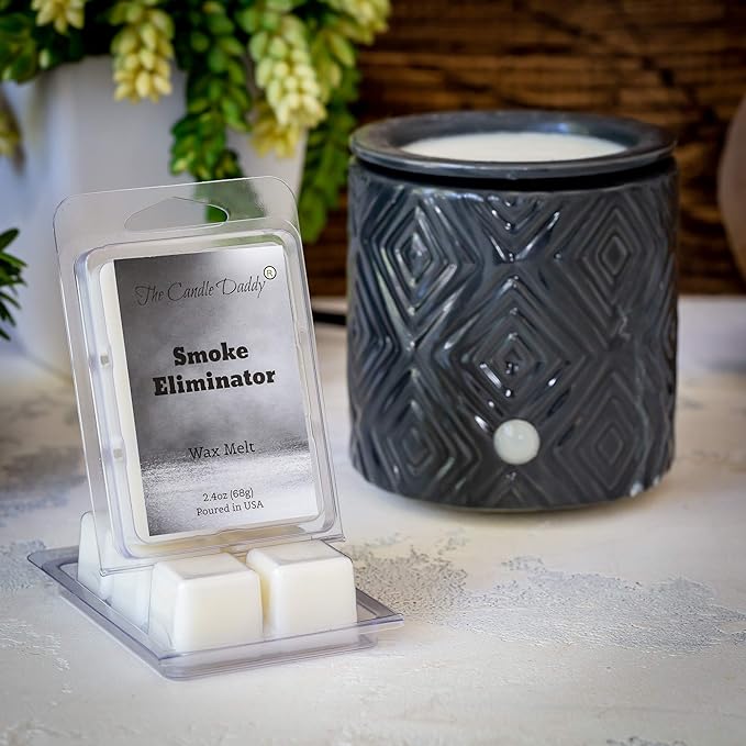 The Candle Daddy Smoke Eliminator - Enzyme-Infused Smoke Odor Eliminating Wax Melt 5 Packs -10 Ounces Total- 30 Cubes