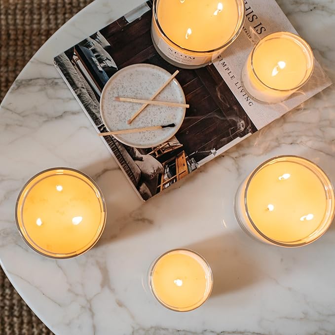NEOM- Happiness Travel Candle, 125g | Neroli, Mimosa & Lemon | Essential Oil Candle