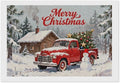 AIVKIEJK Diamond Painting Kits for Adults - Christmas Red Truck with Snowman, Snowy Cabin & Tree Painting DIY 5D Full Drill Diamond Dots Paintings with Diamonds Gem Art and Crafts Home Decor 8"x12"