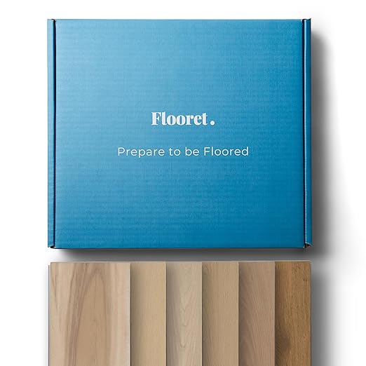 Flooret Luxury Vinyl Plank Flooring Signature Bestsellers Sample Kit | 6 Pieces of 12" Cut Samples from Real Planks | DIY Click Installation, 40 Mil Wear Layer, Waterproof and Scratch Resistant LVP