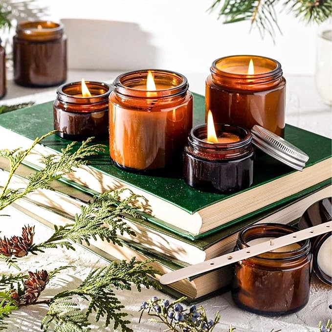 Wooden Candle Wick Holders, 50 PCS 7 Holes Multiwick Centering Device, Candle Making Wick Bars for Large Containers and DIY Wax Crafting Supplies