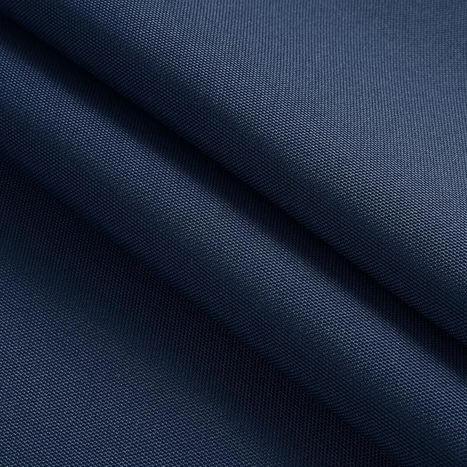 Thickened Waterproof Canvas Fabric by The Yard, 1200D 58" W Outdoor Upholstery Material Heavy Duty Fabric Water Resistant Sewing Material for Chair Patio Cushion Purse Bag, 1 Yard Navy Blue
