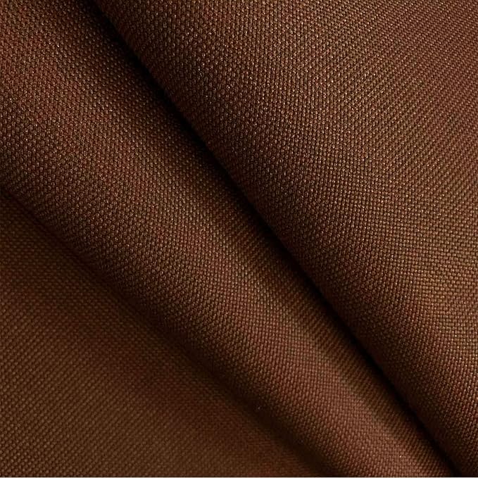 Foreate Waterproof Canvas Fabric by The Yard 600D Upholstery Fabric for Chairs 58" Wide Indoor Outdoor Water Resistant Canvas Polyester Material Sewing DIY Cloth, 10 Yards Brown