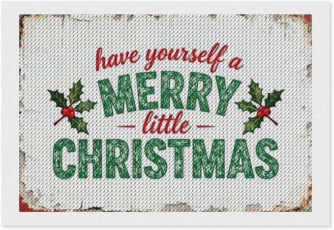 AIVKIEJK Diamond Painting Kits for Adults - Merry Christmas Santa Painting DIY 5D Full Drill Diamond Dots Paintings with Diamonds Gem Art and Crafts Home Decor 8"x12"