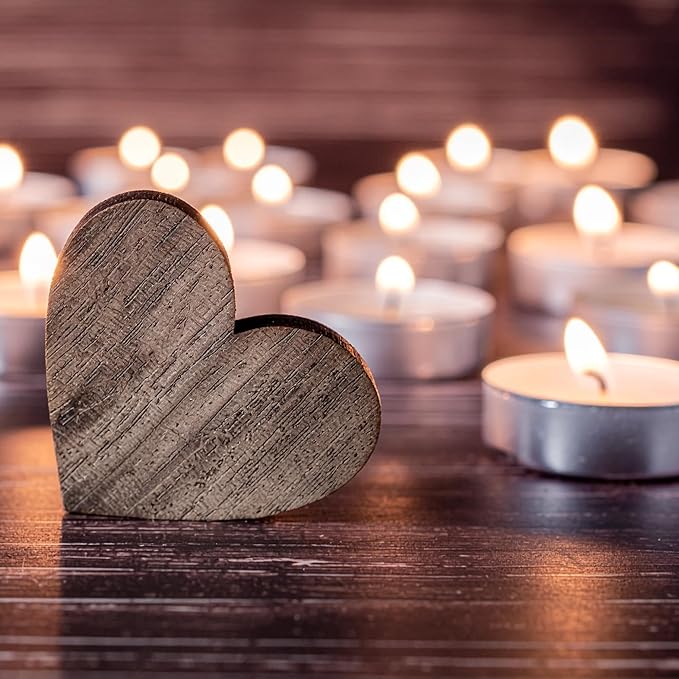 Leor & Lair Tea Lights Candles for Power Outage Emergency – 25 Pack – 4 Hour Long Burn Tealight Candle – Paraffin Palm Wax Blend – Tea Candles for Home, Spa, Dinner Table
