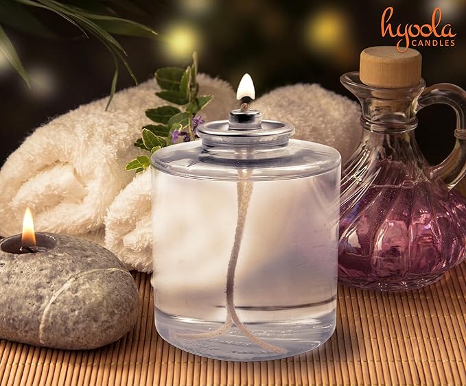 Hyoola Long Burning Liquid Candles - 80 Hour Burn Time, 3 Pack - Survival & Emergency Use