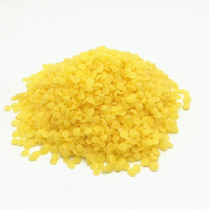 Beesworks Yellow Beeswax Pellets (1 lb) | 100% Pure, Cosmetic Grade, Triple-Filtered Beeswax for DIY Skin Care, Lip Balm, Lotion, and Candle Making (Pack of 2)