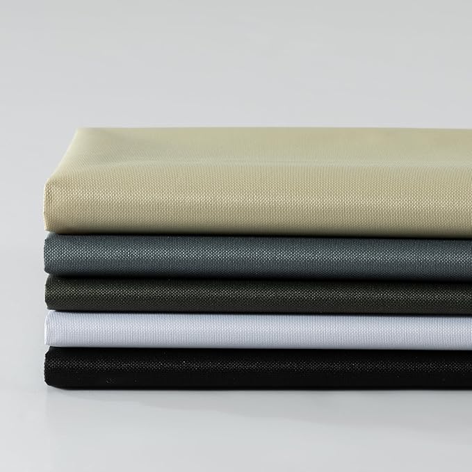 600D Outdoor Waterproof Fabric, Light Yellow Nylon Fabric, 59" Wide Lightweight Waterproof Material for Outdoor Chair Cushion Furniture Cover Awning Sewing DIY Cloth 5 Yard