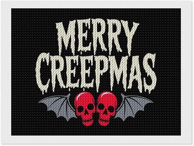 AIVKIEJK Diamond Painting Kits for Adults - Halloween & Christmas Gothic Ghost Christmas Painting DIY 5D Full Drill Diamond Dots Paintings with Diamonds Gem Art and Crafts Home Decor 12"x16"