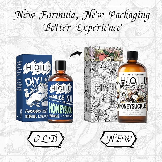 HIQILI Honeysuckle Fragrance Oil for Home Diffuser, Prefect for Candle & Soap Making, Relaxation, Beautiful Gifts - 1 Fl Oz