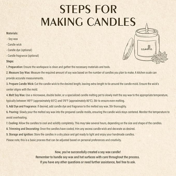 Soy Wax Flakes, Waxcanpy Natural Candle Wax, Organic Soy Wax for Candle Making from Farm, No Additives, Harmless and Pure (40lb)