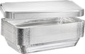 Full Size Deep Steam Aluminum Table Pans - Disposable to go Foil Pans for Chafing, Baking, Storing and Catering Containers (21” x 13” x 3”) (10, With Lids)