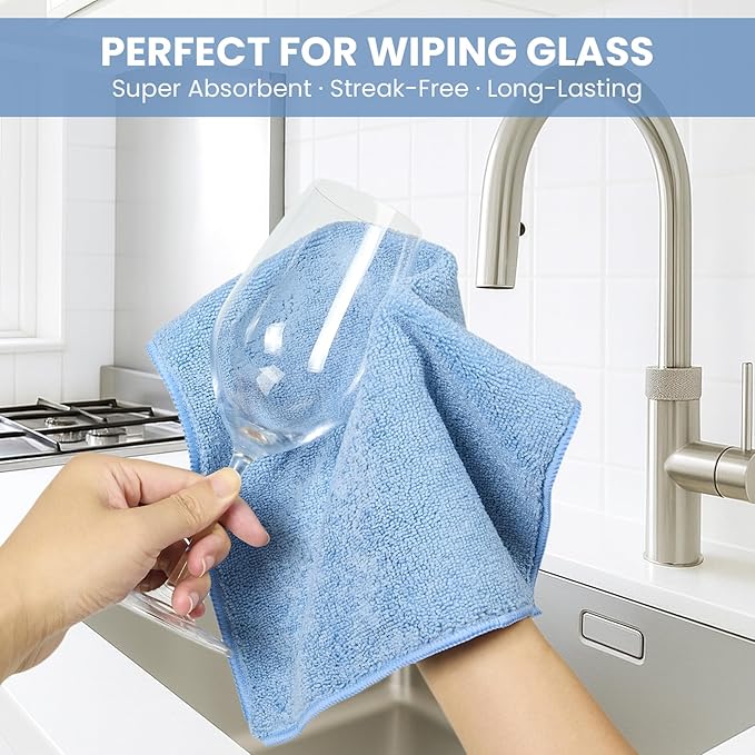 SIFANGKE Microfiber Cleaning Cloth, 150 Pack Assorted Color Cleaning Rags for Housekeeping, Colorful Reusable Microfiber Towels for Car, Kitchen, Bathroom and Household Cleaning Supplies, 11.8"X11.8"