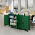 Green Metal Storage Cabinet, 36" Tall Locking Storage Cabinet with 2 Adjustable Shelves, Steel Locker Organizer, for Office, Home, School, 2PS
