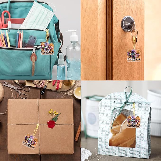 Masendp 3-Horse Diamond Painting Double-Sided Wall Hanging Set, DIY Irregular Shaped Rhinestone Window Decoration Set, Suitable for Home and Garden Wall Decoration Gifts