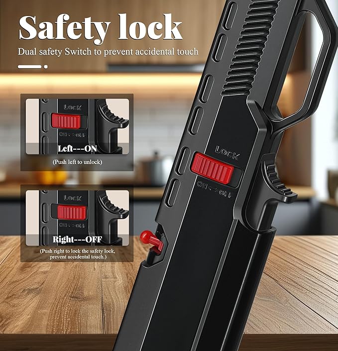 4 Pack of Torch Lighter, Windproof & Adjustable Jet Flame, with Visible Window & Safety Lock, Long Butane Gas Refillable Lighters for Candle, Grill, Camping (NO Gas)