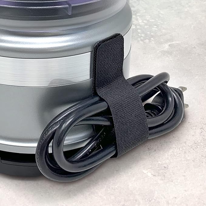 Cable Clams by Wrap-It Storage - 3" (24-Pack) Black - Cord Organizer for Appliances Strips with Adhesive for Office Organization and to Hide TV, Desk, or PC Cord Management