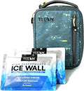 Titan by Arctic Zone Fridge Cold Lunch Box with 2 Gel Ice Packs, Small Insulated Cooler Bag with Leak Proof Lining for School and Work, Pixel Camo