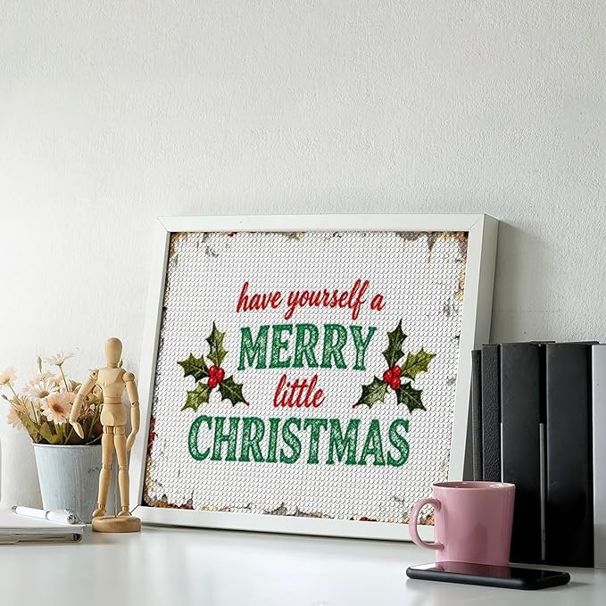 AIVKIEJK Diamond Painting Kits for Adults - Merry Christmas Santa Painting DIY 5D Full Drill Diamond Dots Paintings with Diamonds Gem Art and Crafts Home Decor 16"x20"