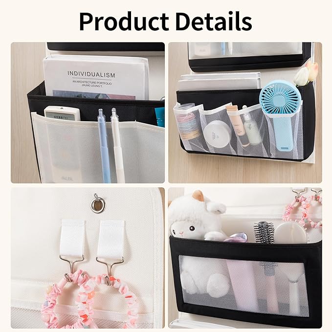 Hanging Organizer Storage Bag Foldable, Space-Saving Closet Organizer Hunging with Multiple Pockets, for Accessories, Sturdy, Durable, and Easy to Hang, Perfect for Bedrooms Dorms or Travel