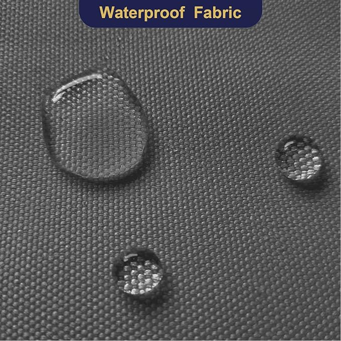 Foreate Waterproof Canvas Fabric by The Yard 600D Upholstery Fabric for Chairs 58" Wide Indoor Outdoor Water Resistant Canvas Polyester Material Sewing DIY Cloth, 3 Yards Grey