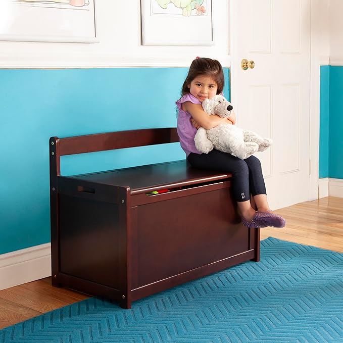 Melissa & Doug Wooden Toy Chest - Espresso