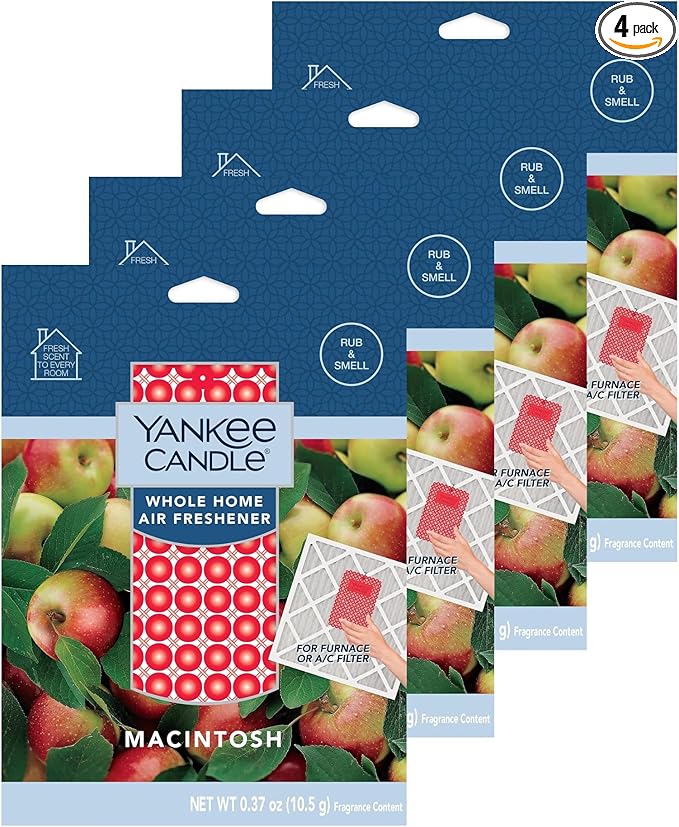 Yankee Candle Macintosh Whole Home Air Freshener (Pack of 4)
