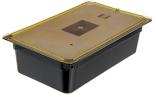 Carlisle FoodService Products 10402B03 High-Heat Full-Size Food Pan, 19.4 qt. Capacity, 20-3/4 x 12-3/4 x 6", Black (Case of 6)