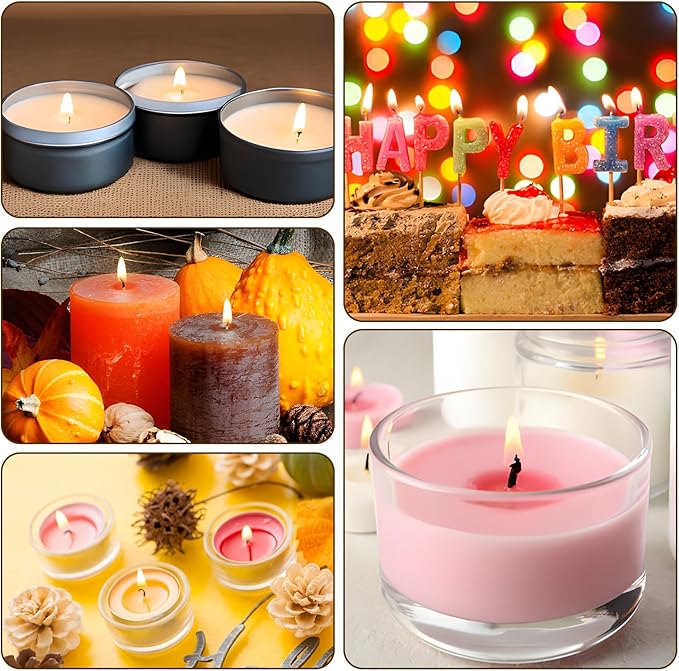 200Feet Natural Cotton Candle Wick Roll, 24-Ply Candle Making Wicks, with 50Pcs Metal Sustainers 3Sheet Candle-Wick Stickers and 5Pcs Wooden Candle-Wick Centering Device,for DIY Craft CandleMaking Kit