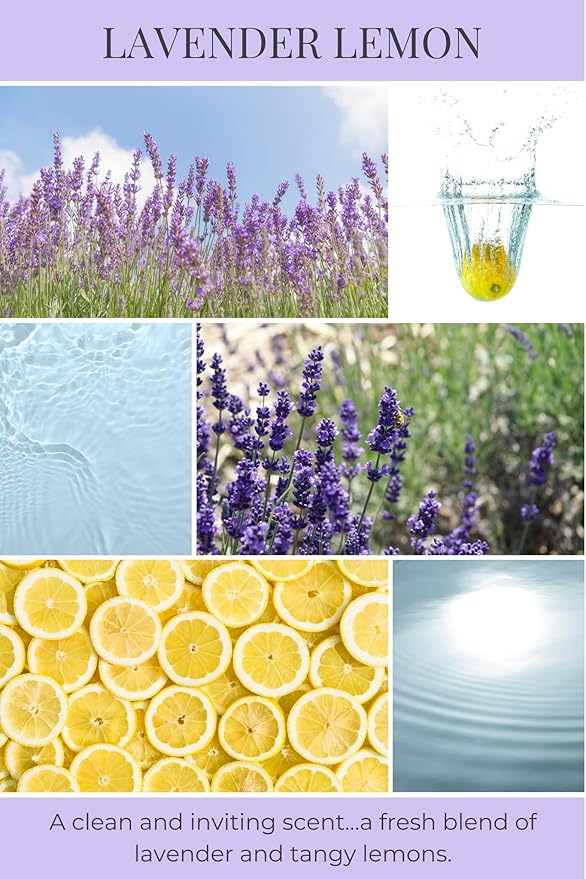 ECO CANDLE CO. Recycled Candle, Lavender Lemon, 6 oz. - Scents of Lavender & Lemons - 100% Soy Wax, No Lead, Kraft Paper Label & Lid, Hand Poured, Phthalate Free, Made from Midwest Grown Soybeans
