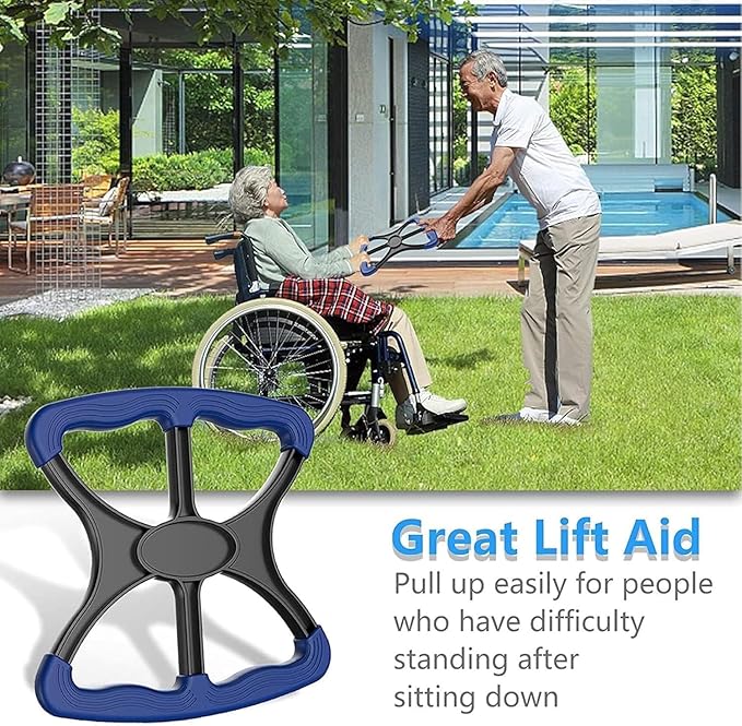 Lift Standing Aid, Lift Assist Handicap Bar with None Slip Grip Handles Bariatric, Disabled, Paramedic, Therapist, Nurse Standing Aids,Lift Assist for Elderly.