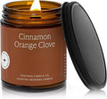 Fontana Candle Co Wood Wick Beeswax Jar Candle, Cinnamon Orange Clove – Made Safe with Coconut Oil & Pure Essential Oils – 35+ Hrs Clean Burn, Long Lasting and Non-Toxic Candles for Home & Room Decor