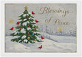 Diamond Painting Kits for Adults - Christmas Snowy Pine & Inspirational Blessings of Peace Painting DIY 5D Full Drill Diamond Dots Paintings with Diamonds Gem Art And Crafts Home Decor 8"x12"