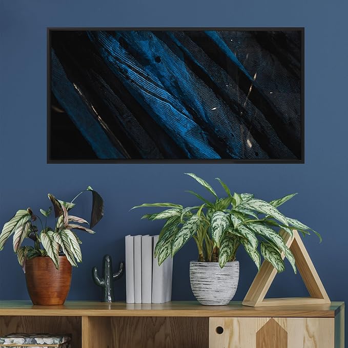 Pixy Canvas Floater Frame 5x10 for 1-1/2 (1.5) inch Deep Canvas Paintings/Canvas Prints/Wood Canvas Panels/Wall Art/Wall Decor/Home Decor/Artwork (Black, 5 x 10 inch, Landscape)