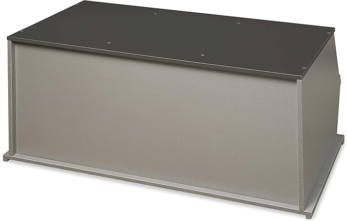 Badger Basket Three-Bin Stackable Storage Cubby – Woodgrain Gray, Expandable Storage with Top Display Shelf for Toys, Crafts & More