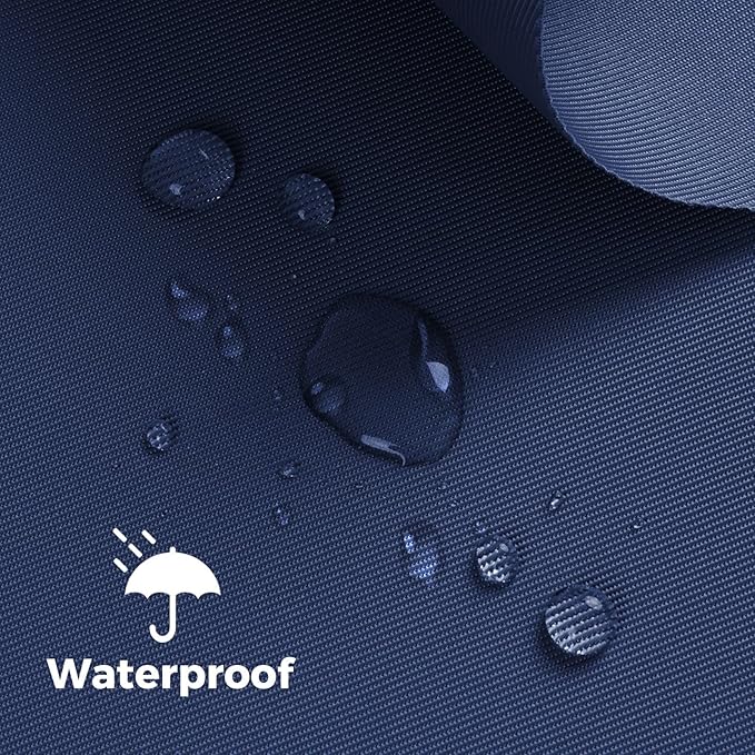 Nylon Fabric, 58" W 420D Waterproof Fabric 5 Yard Ripstop Nylon Material Outdoor Upholstery Twill Sewing Material for Patio Chair, Lining, Cushion, Purse, Tote Bag, Tarp Cover, DIY Project Navy Blue
