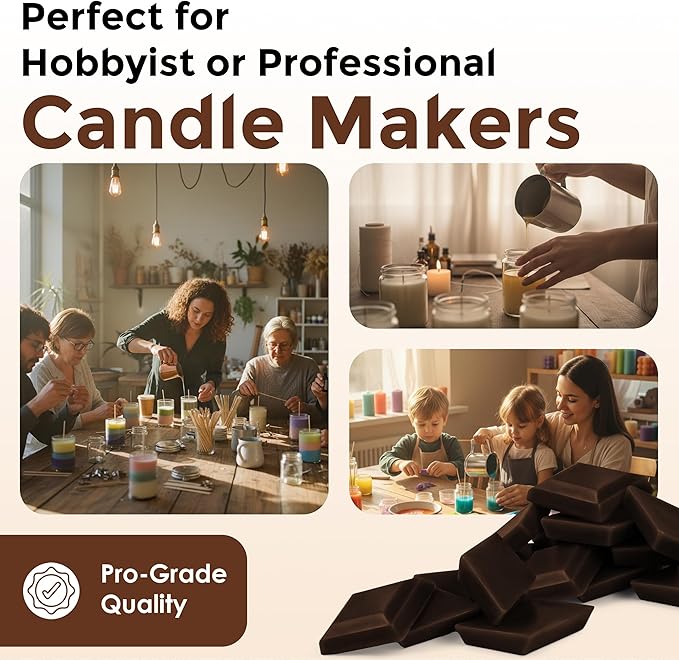 Brown Candle Dye - Made in The USA - Premium Colorants - Highly Concentrated - Popular Colors for Paraffin or Soy Wax - Great for Professionals or Hobbyist - 50 Dye Chips